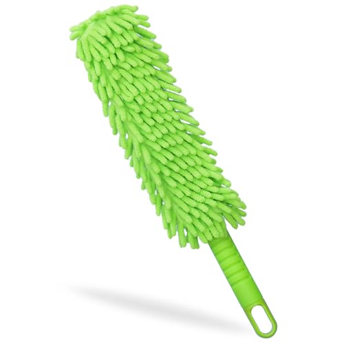 Image of 1 Pack Microfiber Feather Duster, Car Duster for Interior, Washable and Reusable, Cleaning Tool for Car, Home, Office