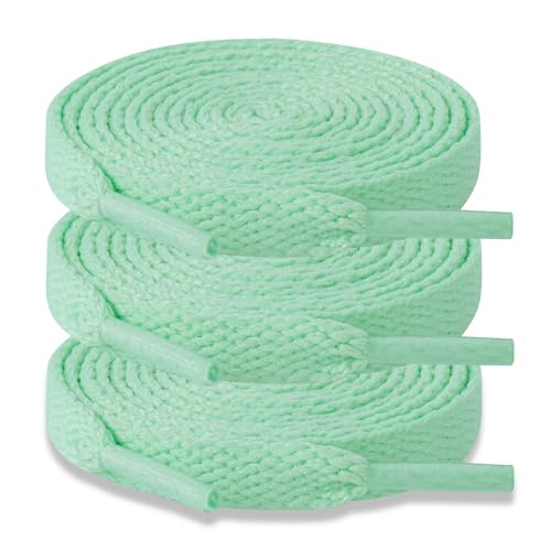 Image of ZHENTOR 3 Pair Flat Shoe Laces for Sneakers, Shoelaces for Sneakers Athletic Running Shoes Boot Strings