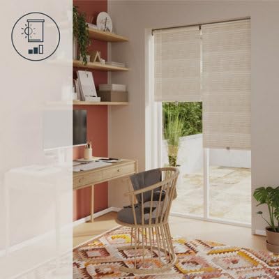GoodHome Store Enrouleur tamisant Masana Beige 60 x 240 cm