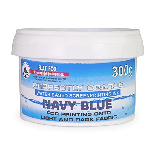 Flat Fox Impresión de pantalla Tinta a base de agua opaca (azul marino, 300g) Cover