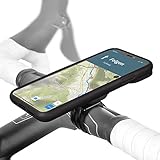 Lieferumfang: Quick MOUNT 3 Set. Smartphone Schutzhülle für iPhone XR mit Lenkeradapter und Regen Cover, Unterleggummi und Kabelbinder