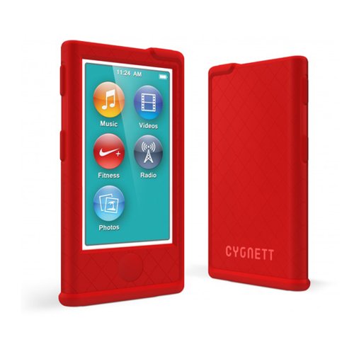 Cygnett CY0929CNSEC Second Skin Silicone Case for iPod nano 7 (Red)