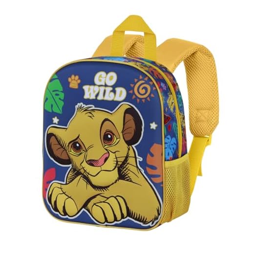 Disney El Rey León Wild-Mochila 3D Elite, Multicolor, 26 x 31 cm, Capacidad 8 L