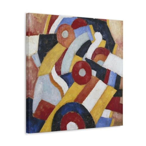 Toile Géométrique Marsden Hartley 1914 pour Déco Moderne de Chambre et Salon