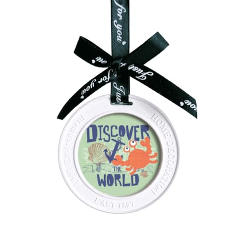 Discover World Crab Marine Organism Ornament Charm Aromatherapy Pendant Charm