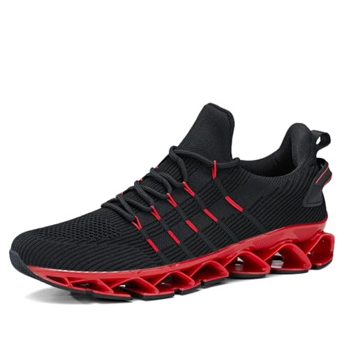 Image of Mens Running Shoes Mesh Breathable Trail Runners Fashion Sport Blade Walking Tennis Sneakers