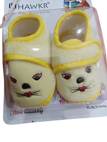 Baby Steps Soft Cotton Booties | Cute Animal Design Infant Shoes | Anti-Slip, Comfortable & Skin-Friendly Booties for Babies-image-26