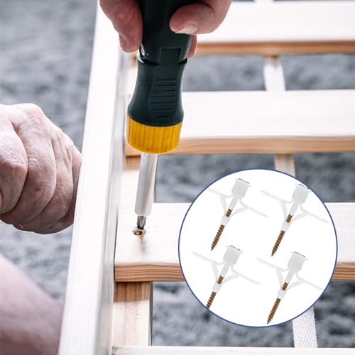 Miniatura 7 de 200 Piezas Tacos Pladur Y Tornillos Autoperforante 100 Tornillos 100 Tacos Para Pladur ,Tacos Y Tornillos Para Pared,Tacos Para Placas De Yeso,Para Fijación Pared De Yeso,Clavos Para Pared De Yeso