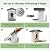 TECKNET Smart Bird Feeder with Camera, 2K UHD Video, AI Bird Species Identification, Instant Arrival Alerts, Solar Powered, Waterproof Birdhouse Camera, Gift for BirdLovers, Family, Green