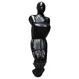 Binding Soft Leather Full Bodysuit Pajamas Jumpsuit Upscale Fetish Bondage Restraint Kit for Bedroom Sex Play - BDSM Bondageromance Kit for Couples Restraint Training Toy(6 fixed tight belts)