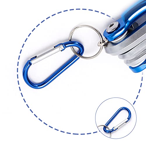 サムコス 8本組 六角棒レンチ セット L型 8in1 折りたたみ六角レンチ 1.5/2/2.5/3/3.5/4/5/6 多機能 折込式 携帯マルチツール 精密 六角棒レンチセット 7枚目