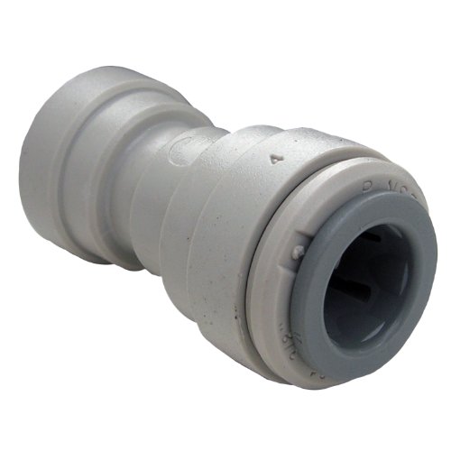 LASCO 19-6065 Tubing Reducing Coupling Push-in Fitting with 3/8-Inch x 1/4-Inch OD, Plastic