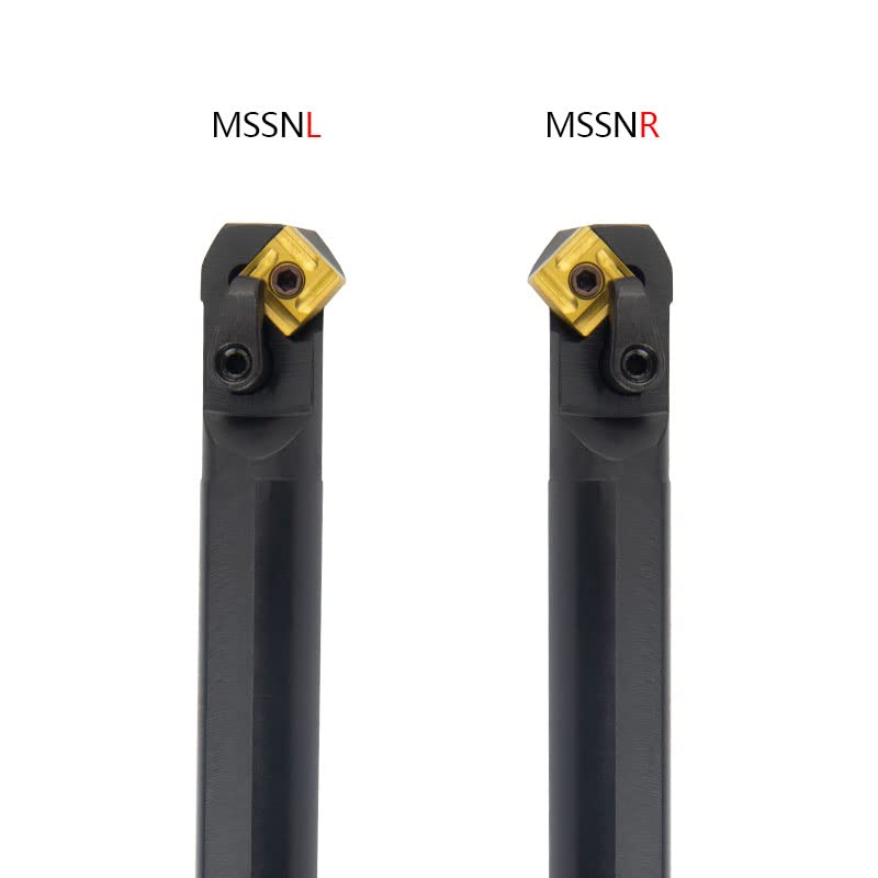 1pc S20R-MSSNR12 S25S-MSSNR12 Internal Turning Tool Holder Carbide Inserts 10pcs SNMG MSSNR/L CNC Lathe Cutting Tools(S20R-MSSNR12,No Insert)