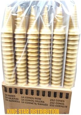 Joy #1 252 Sugar Cone For Ice Cream. Good for birthday, outside parties, Ceremony, Meeting, all type party