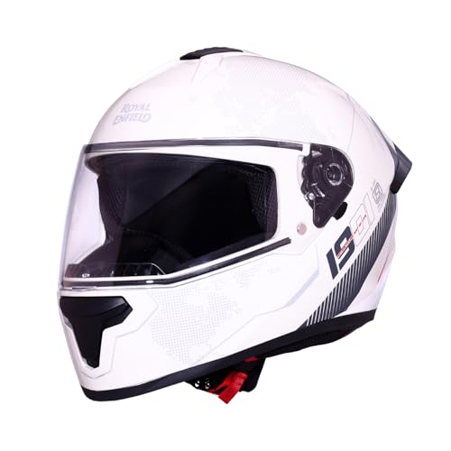 Image of Royal Enfield Override FF Terrane Full Face Helmet | Aerodynamic Spoiler | High-Impact ABS Shell | Certification: ISI & DOT | UV Treated Scratch Resistant Visor | Micrometric Buckle | Grey XL