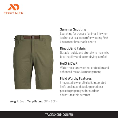 First Lite Men's Trace Short - Ultralight Breathable Hunting Shorts2