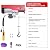 110V Electric Hoist Winch,Capacity 440lbs Electric Hoist with 10ft Wired Remote Control,Overhead Lifting Crane for Garage,Warehouse,Home Workshop
