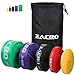 Zacro 5pcs Bande Élastique Fitness Bande de Résistance pour Fitness, Yoga, Musculation Pilates Entrainement Crossfit et Motrice, Entrainement Corps, Jambes, Fessier