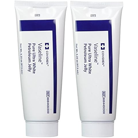 Vaseline Pure Ultra White Petroleum Jelly Ointment, Kendall, 2-pack, 3.25 oz. each Cover