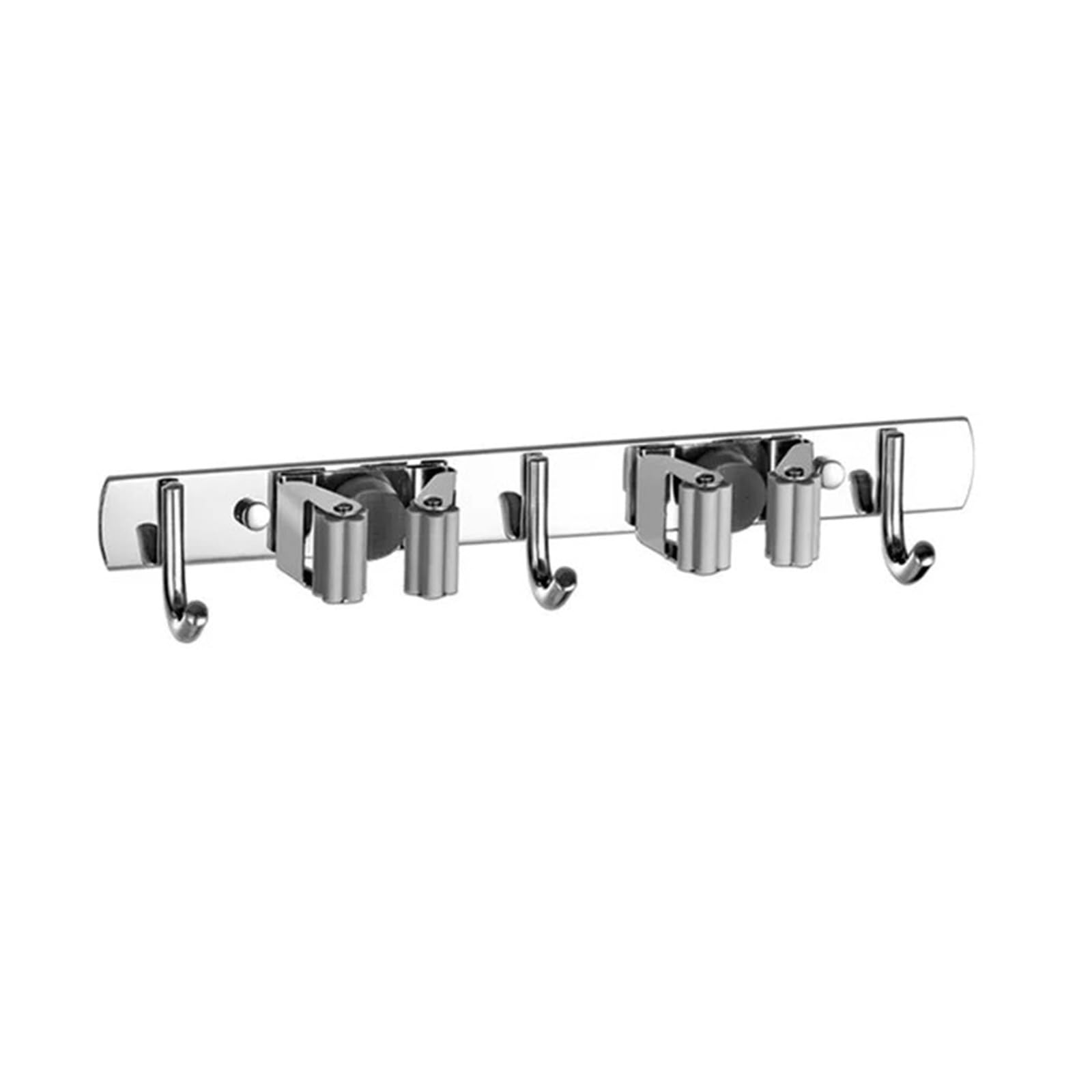 Zguouzantye Grey 2 Stainless Steel Broom Mop Hook Holder