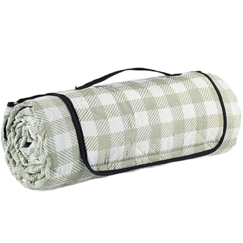Manta de picnic plegable impermeable de 203 x 203 cm, tapete de guinga para exteriores, playa, camping, césped, parque, césped, portátil, duradera, ideal para reuniones de fay y actividades al aire