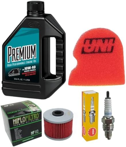 New Oil Change Kit W/Spark Plug and Air Filter Compatible With Kawasaki Suzuki KLX 110 DRZ 110