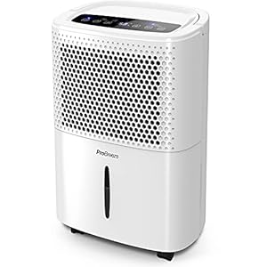 Pro Breeze Deshumidificador Silencioso 12L, Depósito Extraíble y Desagüe Continuo, 3 Modos, Temporizador 24h, Sensor de Humedad, Absorbe Humedad y Elimina el Moho de Habitaciones (20 m²)