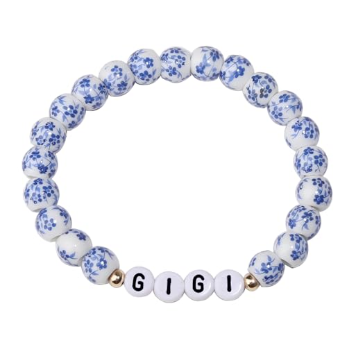 GIGI/NANA/Grandma Birthday Gifts Porcelain Bracelet, Mother's Day, Valentine's Day Birthday Gift for Mom and Grandma