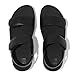 FitFlop Women's Lulu Adjustable Leather Sandal, All Black, Size 10