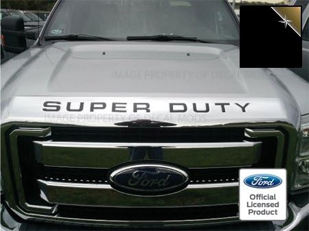 Miniatura 25 de Decal Mods 2008-2016 Letras para Capó/Rejilla Insertos Calcomanías Adhesivas para Ford Super Duty F250 F350 F450 (2008-2016) (Calcomanía Delgada)