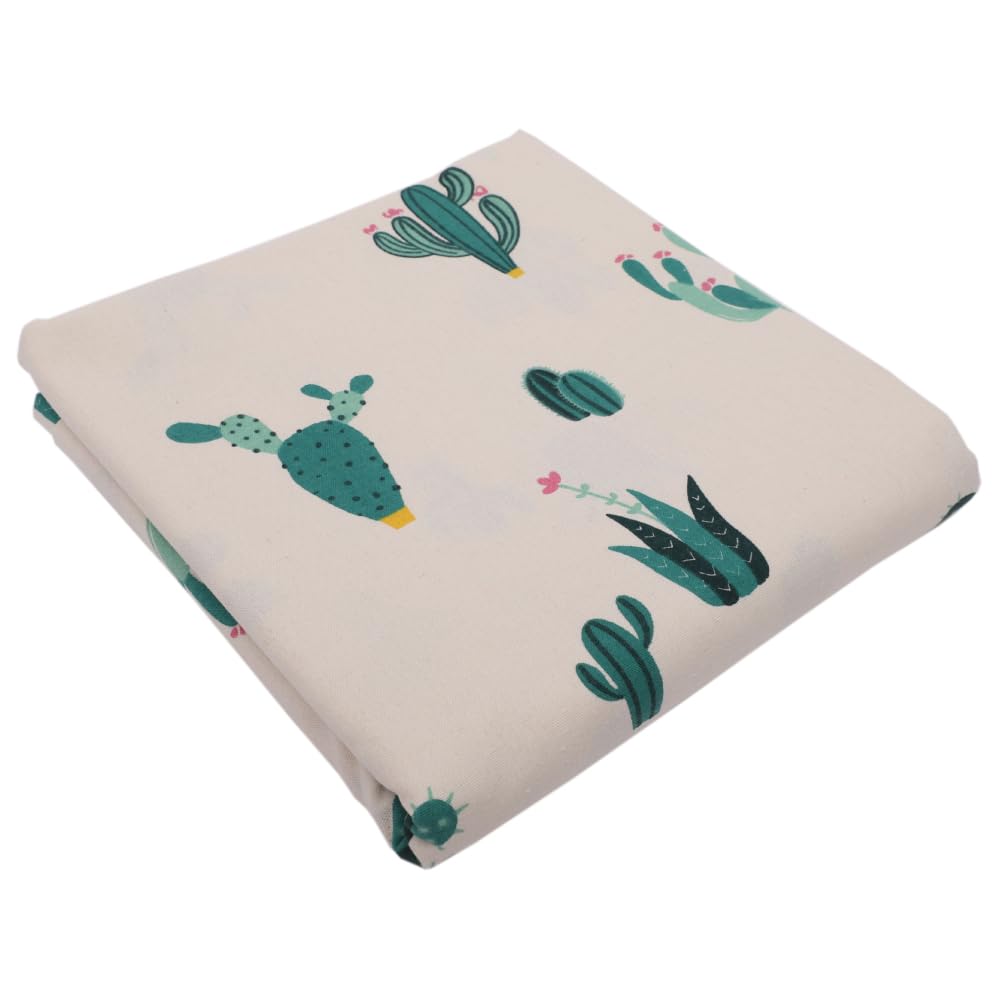 4 m x 150 cm, bawełna i len, lniana tkanina z nadrukiem, tkanina płócienna, materiał dekoracyjny, do samodzielnego szycia, rzemiosła, obrusów, zasłon, poszewek na poduszki, tekstylia domowe
