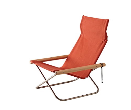 ニーチェアX（ニーチェア エックス）NY-102　肘/ナチュラル　シート/レンガ（倉敷帆布）【日本製】