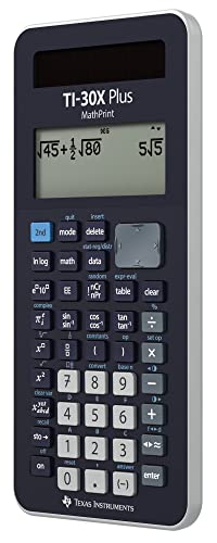 TEXAS INSTRUMENTS TI-30X Plus MathPrint Wissenschaftlicher Schulrechner (für SEK I und II, 4-zeilig, Solar- und Batteriebetrieb) Dunkelblau – Bild 5