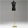 Dressmakers Dress Form Mannequin Body, Solid Wood Mechanical Arm Female Mannequin Bust Torso, Window Shopping Mall Female Mannequin Kimono Body Mannequin Color: Blackgold-1