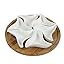 Unique Round in White and Natural Bamboo