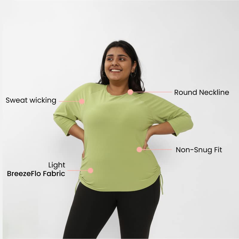 Image of BlissClub Women Modal Sof-Tee | Buttersoft Fabric | Short Sleeves | Round Neck | High-Low Hem | Tops for Women