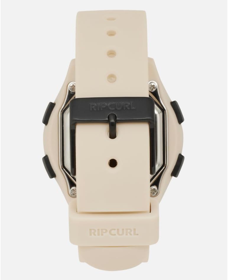 Yn ol view of the Rip Curl Digital Automatic Watch 00EWTI, showing the stainless steel buckle and the strap attachment.