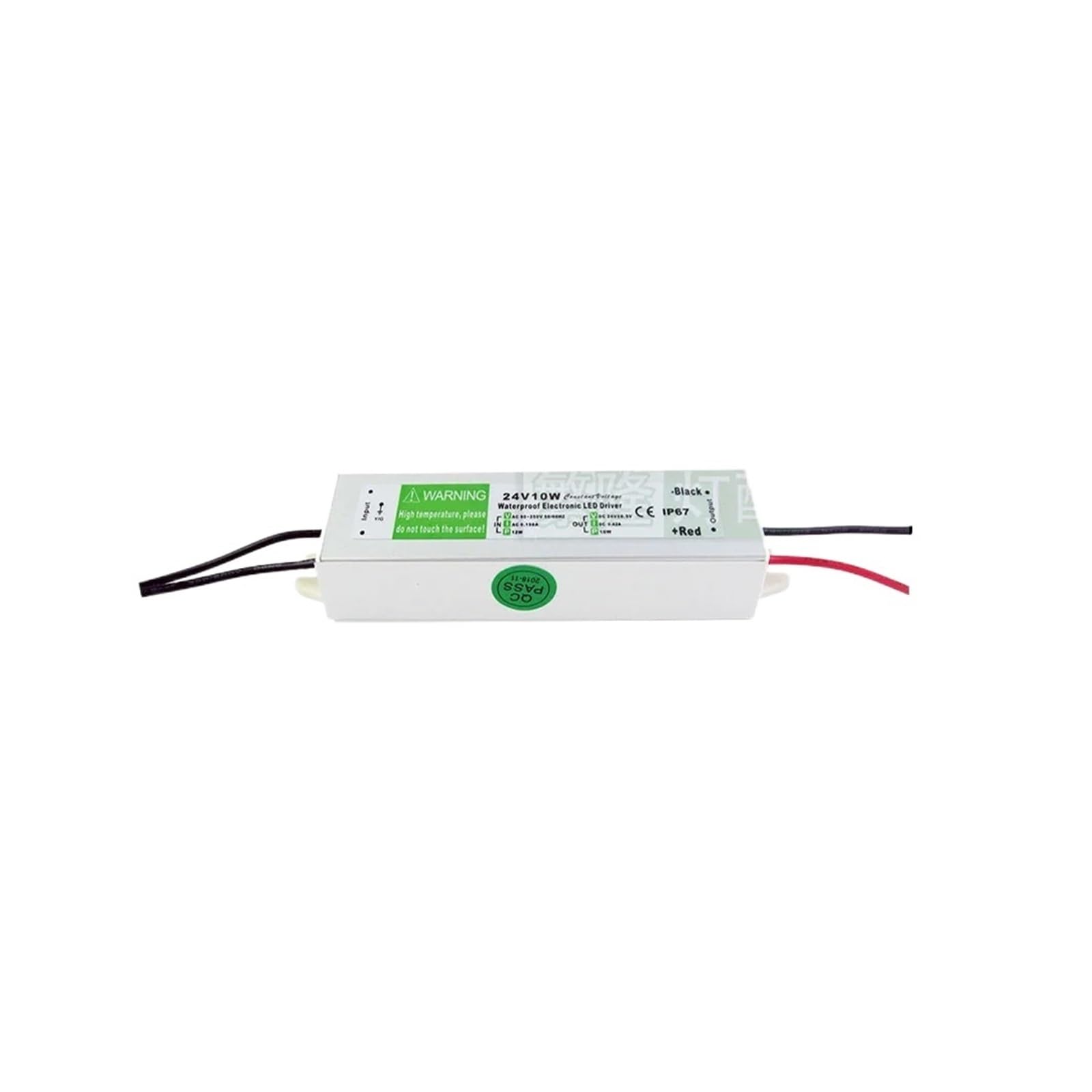 Alimentation LED 24V anti clignotement pilote étanche IP67 10W