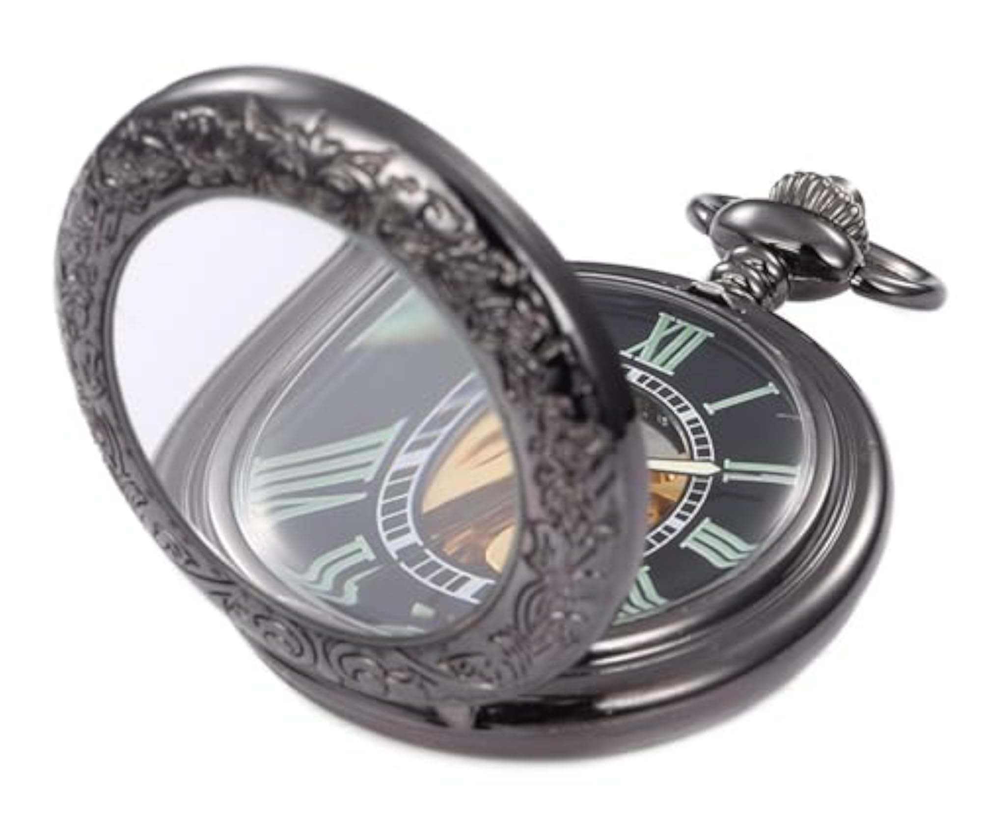 Automatic Self-Wind Luminous Mechanical Pocket Watch