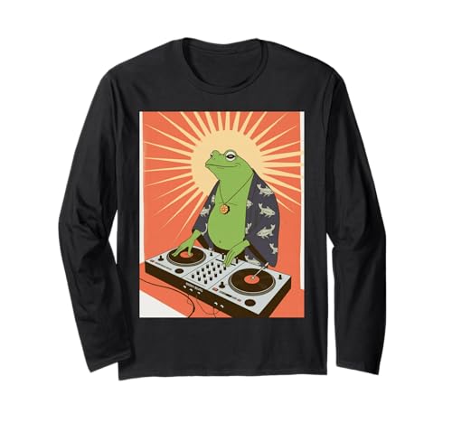 Funny Frog DJ Saying Groove Music Meme ���[���A �~���[�W�V���� �p�[�e�B�[ ����T�V���c