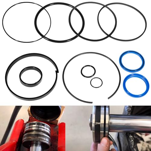 Image of Hydraulic Log Splitter Cylinder Rebuild Seal Kit Suitable for 4.0 inch Bore x 1.75 inch Rod Cylinder