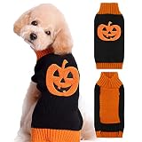 DOGGYZSTYLE Dog Halloween Costumes Pumpkin Pet Sweaters Funny Puppy Cat Knitwear Clothes Holiday Par