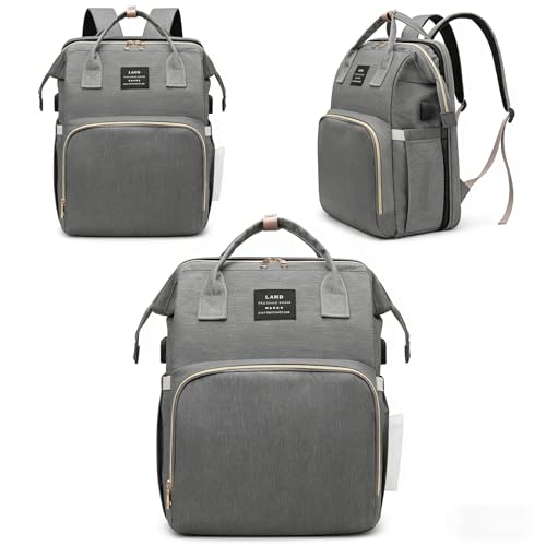 Nastopee Zaino Fasciatoio per Neonato – Elegante, con Piano Fasciatoio Portatile – Multifunzione – Impermeabile – Capienza Ampia – Per Uscite