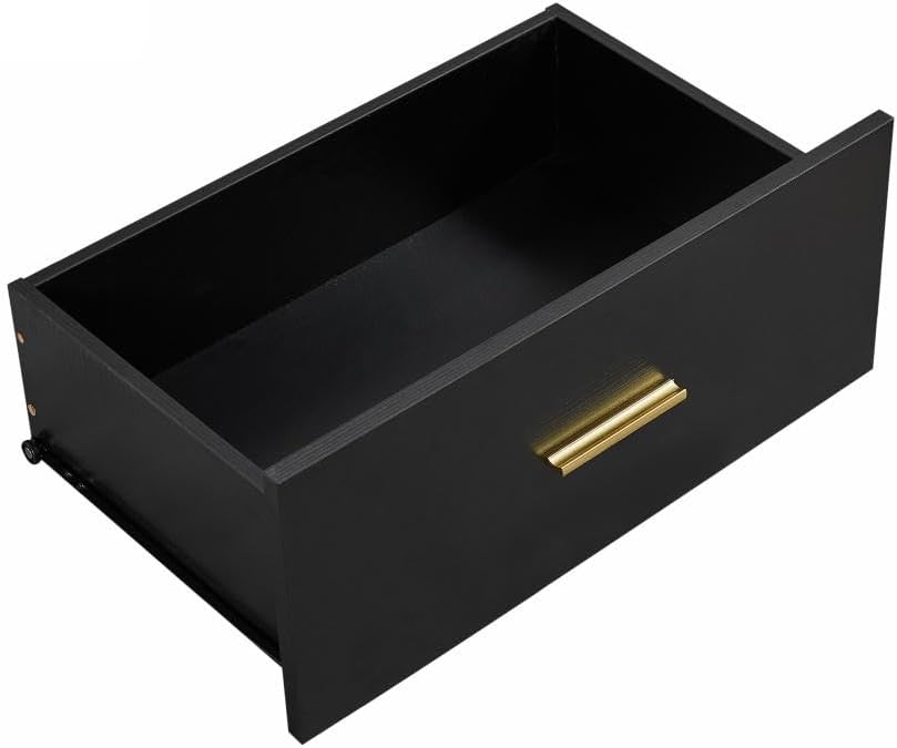Modern Black 9-Drawer Cabinet for Home - Ample Storage Wide of Drawers, Sturdy & Safe