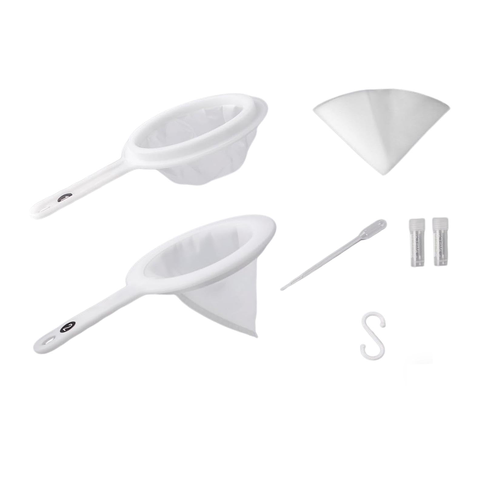 KESOTO Kit de Red de Pesca de Malla 80 para Artemia, Separador de Cáscaras de Huevo de Nailon, Red para Gambas de Acuario Pequeño de Criadero, para Peces, Estanques Pequeños, Piscinas