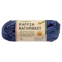Folia Natural Raffia Bundle - 50g Emerald Green Raffia For Crafts, Decor, And Tying