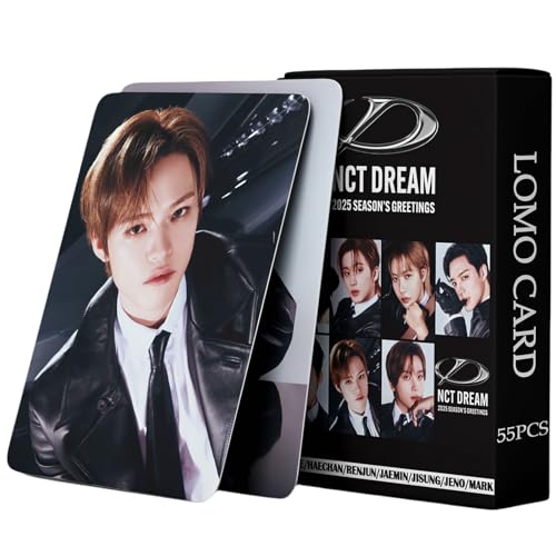 PYAJUU Lot de 55 cartes photo Nct Dream Season's Greetings 2025 K-pop Dream Lomo Cards Nct Dream Merch