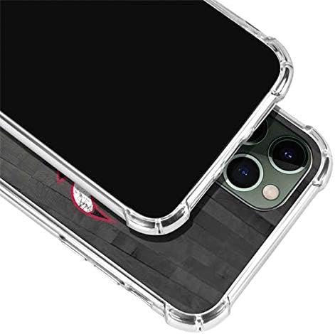 Skinit Clear Phone Case Compatible with iPhone 12 Pro Max - Officially Licensed NBA Chicago Bulls Hardwood Classics Design