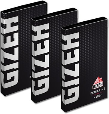 Giza Extra Fine Black - Papel de Liar (10 x 100) Cover