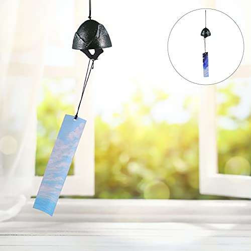 Galpada 5Pcs Japanese Wind Chimes/Traditional Lucky Wind Chimes/Mount Fuji Cast Iron Wind Bells For Garden Patio Balcony Home Decors #TOP2